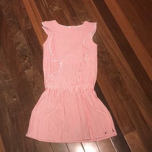 Girl’s Size 12 Nautica Seersucker Stripped Dress